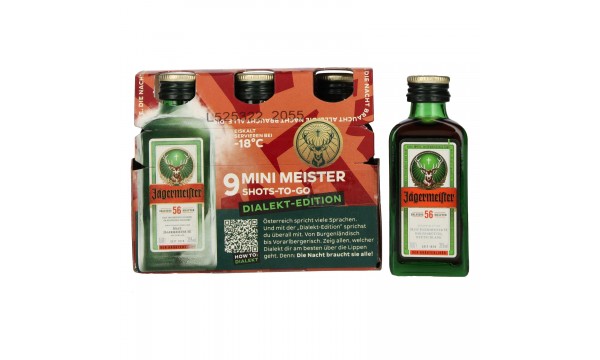 Jägermeister 9-JägerPack Dialekt Edition 35% Vol. 9x0,02l