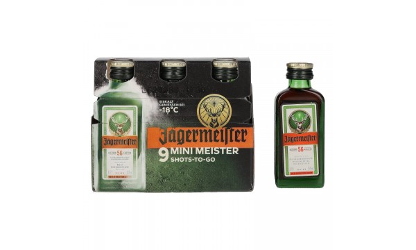 Jägermeister 9-JägerPack 35% Vol. 9x0,02l