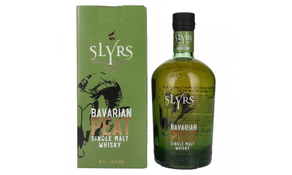 Slyrs Bavarian Peat Single Malt Whisky 43% Vol. 0,7l dovanų dėžutėje