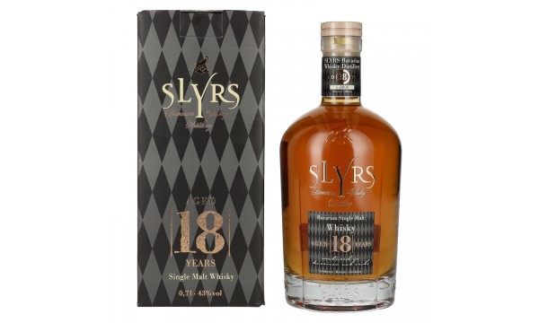 Slyrs 18 Years Old Bavarian Single Malt Whisky Limited Edition 43% Vol. 0,7l dovanų dėžutėje