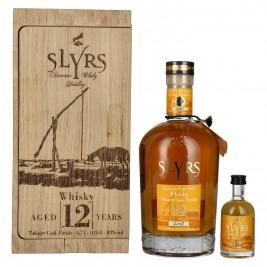 Slyrs 12 Years Old TOKAJER CASK FINISH Bavarian Single Malt Whisky 2013 43% Vol. 0,7l medinėje dėžutėje su 0,05l miniatura
