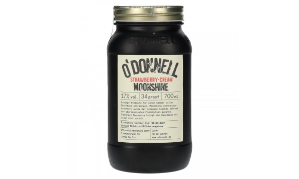 O'Donnell Moonshine Strawberry Cream 17% Vol. 0,7l