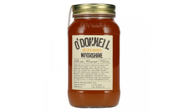O'Donnell Moonshine GOLDEN MANGO Likör 20% Vol. 0,7l O'Donnell Moonshine GOLDEN MANGO Likör 20% Vol. 0,7l