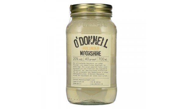 O'Donnell Moonshine HOLUNDER Likör 20% Vol. 0,7l O'Donnell Moonshine HOLUNDER Likör 20% Vol. 0,7l