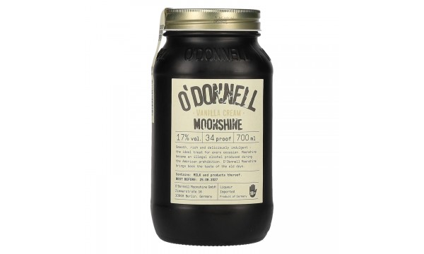 O'Donnell Moonshine VANILLA CREAM Likör 17% Vol. 0,7l