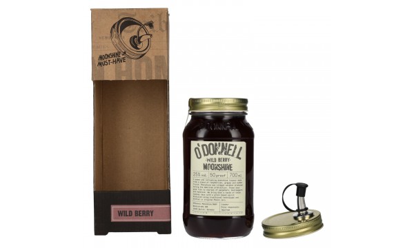 O'Donnell Moonshine WILD BERRY Liqueur 25% Vol. 0,7l su lašintuvu