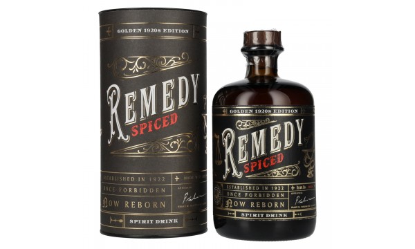 Remedy Spiced Spirit Drink Golden 1920s Edition 41,5% Vol. 0,7l dovanų dėžutėje