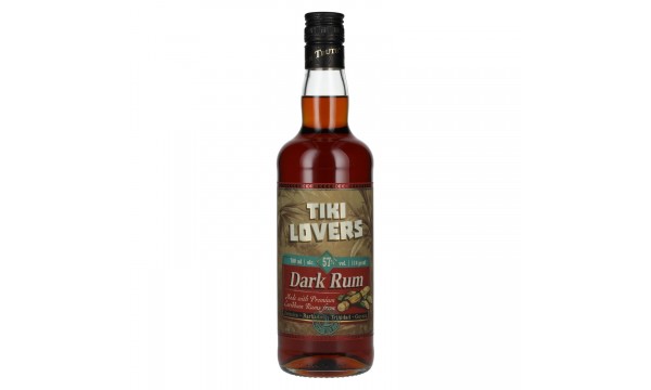 Tiki Lovers Dark Rum Finest Caribbean Blend 57% Vol. 0,7l