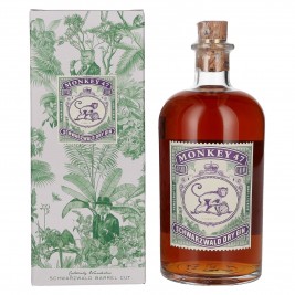 Monkey 47 Schwarzwald Dry Gin Barrel Cut 47% Vol. 0,5l dovanų dėžutėje