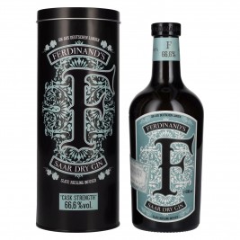 Ferdinand's Saar Dry Gin Cask Strength 66,6% Vol. 0,5l dovanų dėžutėje