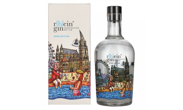 r[h]eingin Handcrafted Dry Gin Wien Edition 46% Vol. 0,5l dovanos dėžutėje
