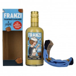 Franzi Franzbrötchen Likör 15% Vol. 0,5 l dovanų dėžutėje su kojinėmis