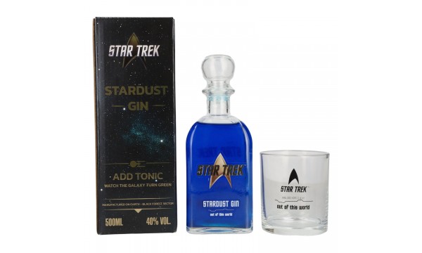 V-Sinne Schwarzwald STAR TREK Stardust Gin 40% Vol. 0,5l dovanų dėžutėje su taure