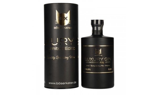 BÖSER KATER Luxury Gin Limited Edition 39,5% Vol. 0,5l dovanų dėžutėje