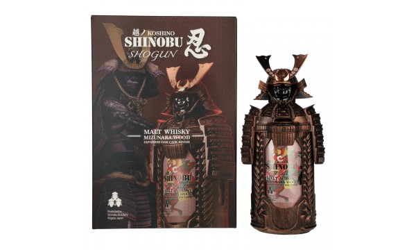 The Koshi-No Shinobu SHOGUN Malt Whisky Mizunara Wood Oak Cask Finish 43% Vol. 0,7l dovanų dėžutėje The Koshi-No Shinobu SHOGUN Malt Whisky Mizunara Wood Oak Cask Finish 43% Vol. 0,7l dovanų dėžutėje