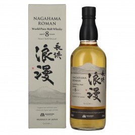 Nagahama Roman 8 Years Old Pure Malt Whisky 47% Vol. 0,7l dovanų dėžutėje