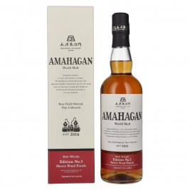 Amahagan World Malt Whisky Edition No.5 SHERRY WOOD Finish 47% Vol. 0,7l dovanų dėžutėje