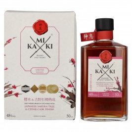 KAMIKI Blended Malt Whisky SAKURA & CEDAR Cask Finish 48% Vol. 0,5l dovanų dėžutėje