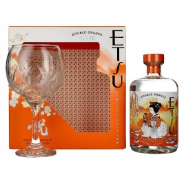 Etsu Gin DOUBLE ORANGE Limited Edition 43% Vol. 0,7l dovanų dėžutėje su stiklu