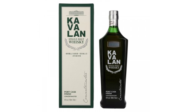Kavalan CONCERTMASTER Port Cask Finish Single Malt Whisky 40% Vol. 0,7l dovanų dėžutėje