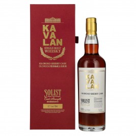Kavalan SOLIST Single Malt Whisky Oloroso Sherry Cask 57,1% Vol. 0,7l dovanų dėžutėje