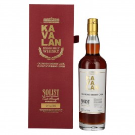 Kavalan SOLIST Single Malt Whisky OLOROSO SHERRY CASK Cask Strength 59,4% Vol. 0,7l dovanų dėžutėje