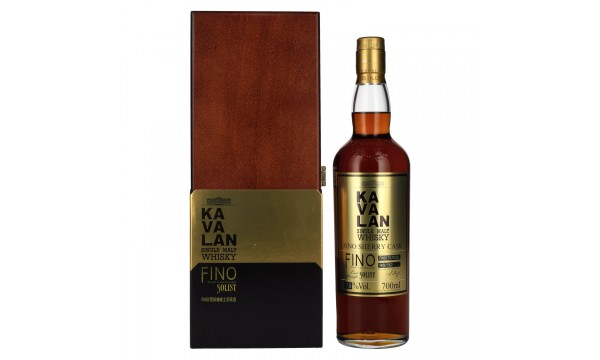 Kavalan SOLIST Fino Sherry Cask 57,8% Vol. 0,7l medinėje dėžutėje