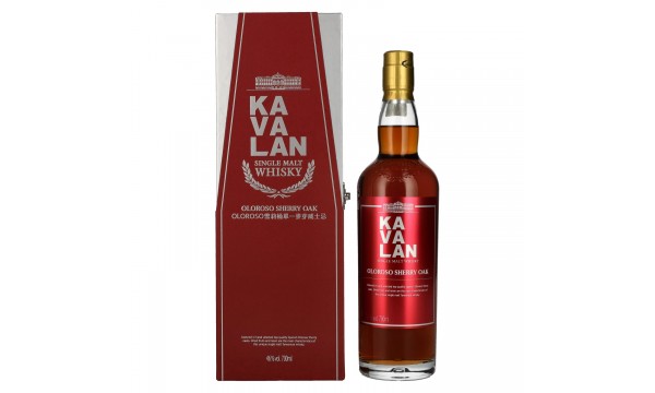 Kavalan OLOROSO SHERRY OAK Single Malt Whisky 46% Vol. 0,7l dovanų dėžutėje