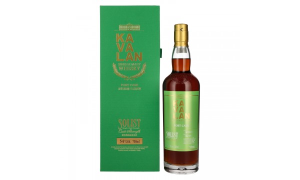 Kavalan SOLIST Single Malt Whisky Port Cask 54% Vol. 0,7l dovanų dėžutėje