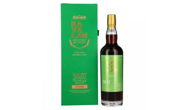 Kavalan SOLIST Single Malt Whisky Port Cask 59,4% Vol. 0,7l dovanų dėžutėje Kavalan SOLIST Single Malt Whisky Port Cask 59,4% Vol. 0,7l dovanų dėžutėje