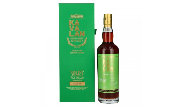 Kavalan SOLIST Single Malt Whisky Port Cask 54,8% Vol. 0,7l dovanų dėžutėje Kavalan SOLIST Single Malt Whisky Port Cask 54,8% Vol. 0,7l dovanų dėžutėje
