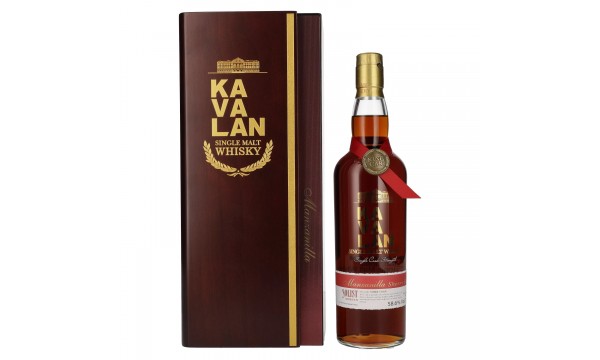 Kavalan SOLIST Manzanilla Cask 58,6% Vol. 0,7l medinėje dėžėje