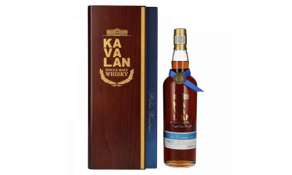 Kavalan SOLIST Pedro Ximénez Cask 58,6% Vol. 0,7l medinėje dėžutėje