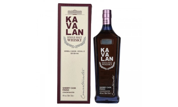 Kavalan CONCERTMASTER Sherry Cask Finish Single Malt Whisky 40% Vol. 0,7l dovanų dėžutėje