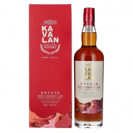 Kavalan TRIPLE SHERRY CASK Single Malt Whisky GB 40% Vol. 0,7l dovanų dėžutėje