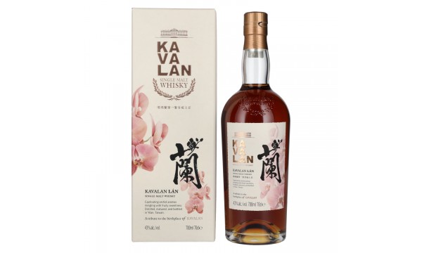 Kavalan LÁN Single Malt Whisky 43% Vol. 0,7l dovanų dėžutėje