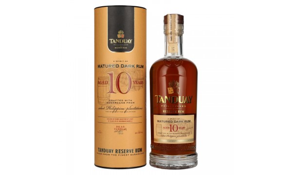 Tanduay 10 Years Old Reserve Dark Rum 40% Vol. 0,7l dovanų dėžutėje