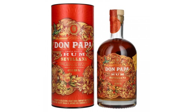 Don Papa Rum Sevillana 40% Vol. 0,7l dovanų dėžutėje Don Papa Rum Sevillana 40% Vol. 0,7l dovanų dėžutėje