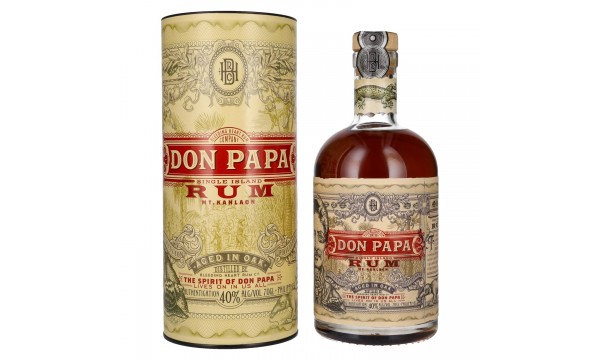 Don Papa 7 Years Old Single Island Rum 40% Vol. 0,7l dovanų dėžutėje