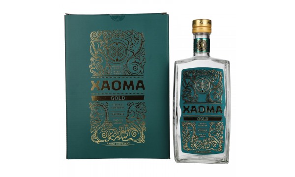 XAOMA Gold Unique Premium Vodka 40% Vol. 1l dovanų dėžutėje