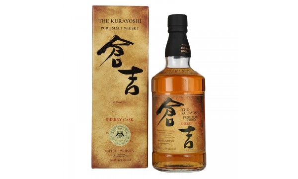 Matsui Whisky THE KURAYOSHI Pure Malt Whisky SHERRY CASK 43% Vol. 0,7l dovanų dėžutėje Matsui Whisky THE KURAYOSHI Pure Malt Whisky SHERRY CASK 43% Vol. 0,7l dovanų dėžutėje