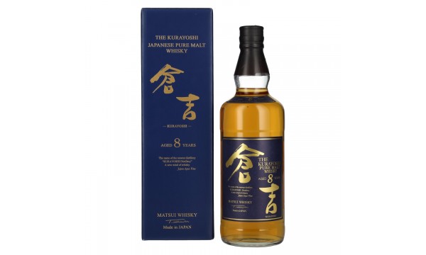 Matsui Whisky THE KURAYOSHI 8 Years Old Pure Malt Whisky 43% Vol. 0,7l dovanų dėžutėje
