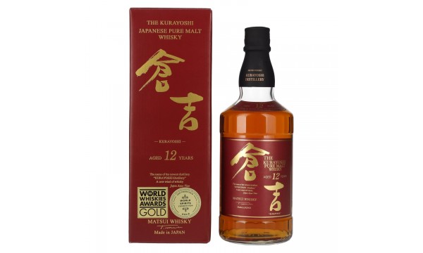 Matsui Whisky THE KURAYOSHI 12 Years Old Pure Malt Whisky 43% Vol. 0,7l dovanų dėžutėje