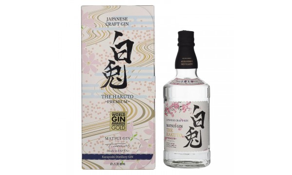 Matsui Gin THE HAKUTO Premium 47% Vol. 0,7l dovanų dėžutėje
