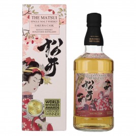 Matsui Whisky THE MATSUI Single Malt Japanese Whisky SAKURA CASK 43% Vol. 0,7l dovanų dėžutėje