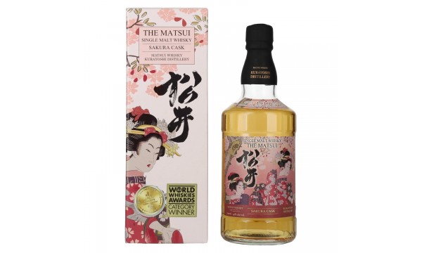 Matsui Whisky THE MATSUI Single Malt Japanese Whisky SAKURA CASK 43% Vol. 0,7l dovanų dėžutėje Matsui Whisky THE MATSUI Single Malt Japanese Whisky SAKURA CASK 43% Vol. 0,7l dovanų dėžutėje