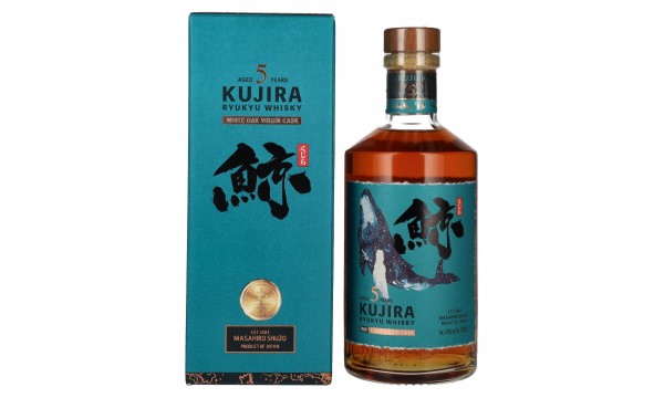 Kujira Ryukyu 5 Years Old WHITE OAK VIRGIN CASK Whisky 43% Vol. 0,7l dovanų dėžutėje