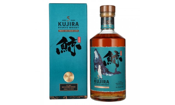 Kujira Ryukyu 5 Years Old WHITE OAK VIRGIN CASK Whisky 43% Vol. 0,7l dovanų dėžutėje