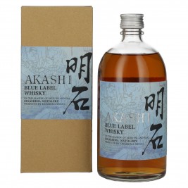 AKASHI BLUE Label Whisky 40% Vol. 0,7l dovanų dėžutėje