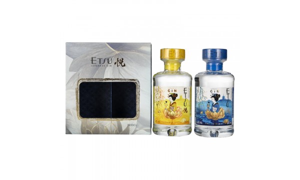 Etsu Japanese Gin Set 43% Vol. 2x0,2l dovanų dėžutėje